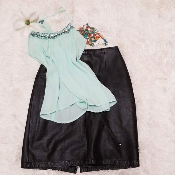 Leather skirt and top - Picture 1 of 5